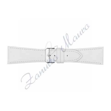 Cinturino 644 in pelle bianco ansa 24x22