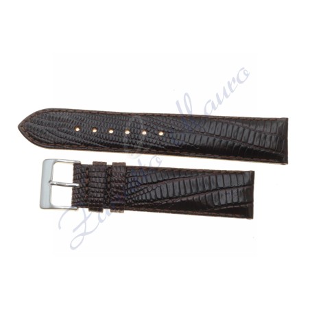 Cinturino JP020 stampa lucertola lucido testa di moro ansa 18