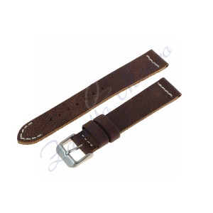 Cinturino tranciato Vintage JP014 marron e ansa 18