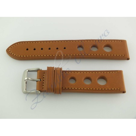 Cinturino vintage forato JP060 marrone ansa 24