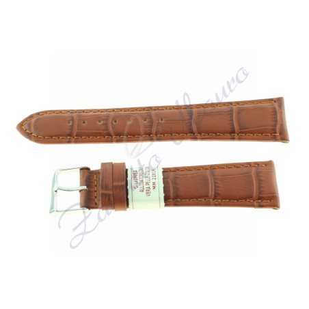 Cinturino Guinea Alligatore calf 469 marrone gold ansa 22x18