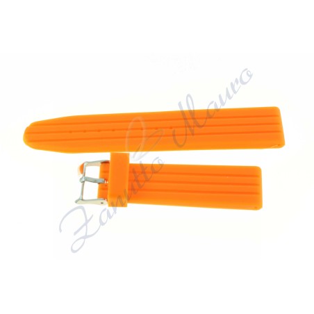 Cinturino in gomma arancione J223 ansa mm 24 soft touch