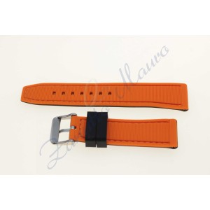 Cinturino in silicone arancione J229 ansa mm 22 soft touch