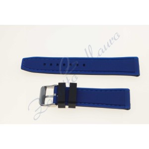 Cinturino in silicone blu J229 ansa mm 18 soft touch