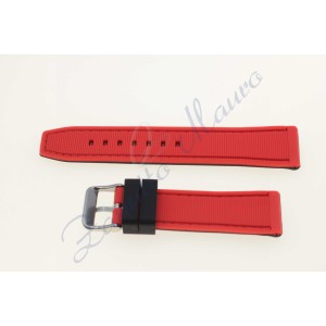 Cinturino in silicone rosso J229 ansa mm 20 soft touch