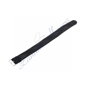 Cinturino in perlon colore nero con fibbia in acciao ansa mm 20