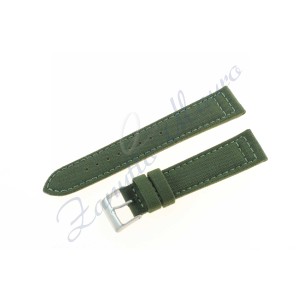 Cinturino 670 in cordura e lorica mm 22 colore verde scuro
