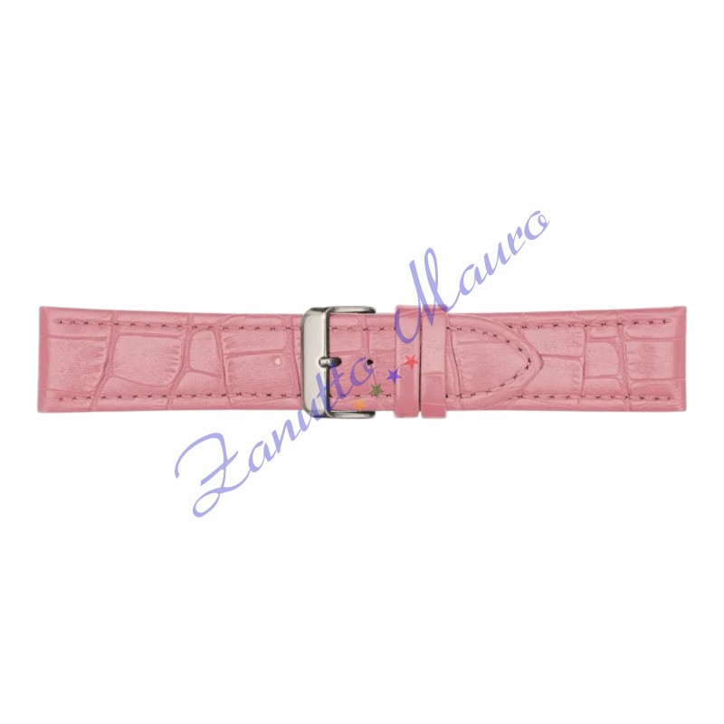 Cinturino 643 in pelle stampa guinea opaco rosa ansa mm 30X22