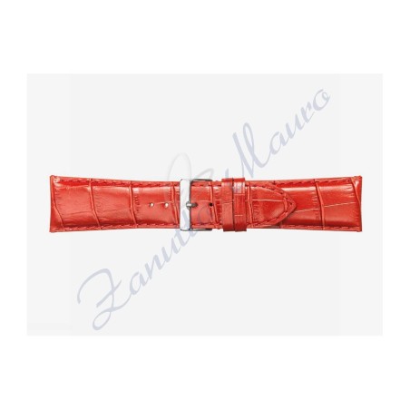 Cinturino 454SP in pelle rosso ansa 26 stampa cocco