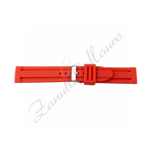 Cinturino 396 in silicone ansa mm 20 colore rosso