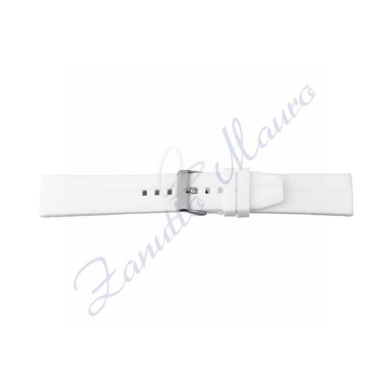 Cinturino 367 in silicone ansa mm 24 colore bianco