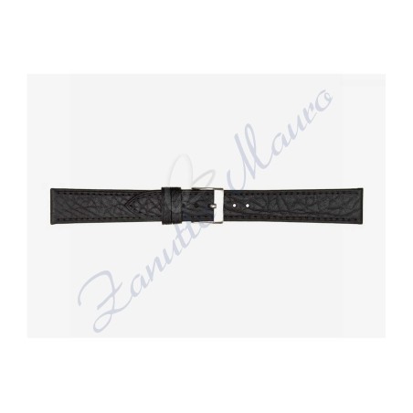 Cinturino 471 in pelle semiribordato 20x18 colore nero
