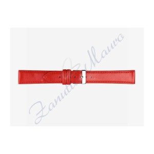 Cinturino 694 in pelle semiribordato 12x10 colore rosso