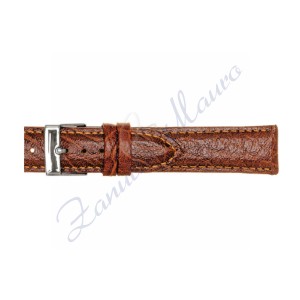 Cinturino 700 in pelle stampa bisonte 16x14 colore marrone gold