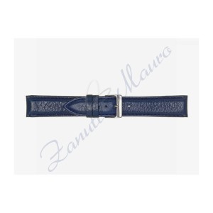 Cinturino 594 in pelle semiribordato 16x14 colore blu scuro