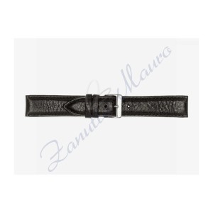 Cinturino 594 in pelle semiribordato 20x18 colore nero