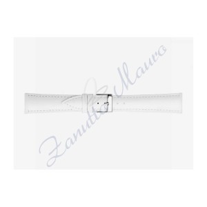 Cinturino 662 in cuoio drake semiribordato 14x12 colore bianco