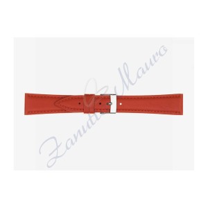 Cinturino 662 in cuoio drake semiribordato 14x12 colore rosso