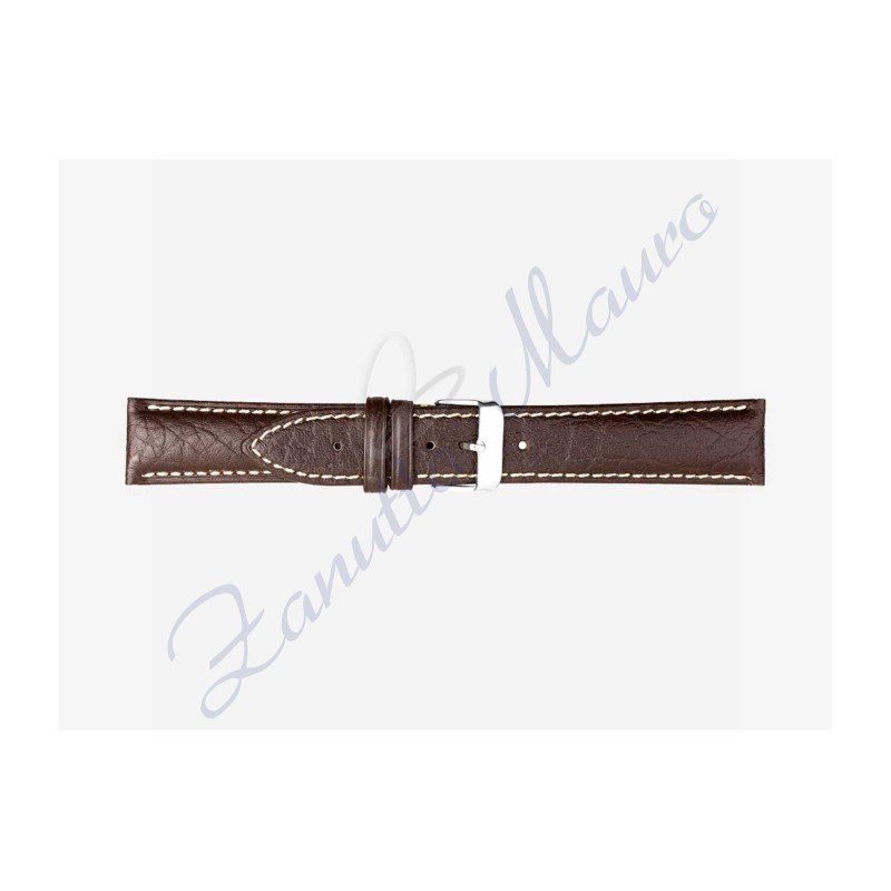 Cinturino 421 in pelle stampa toro 20x18 colore testa di moro