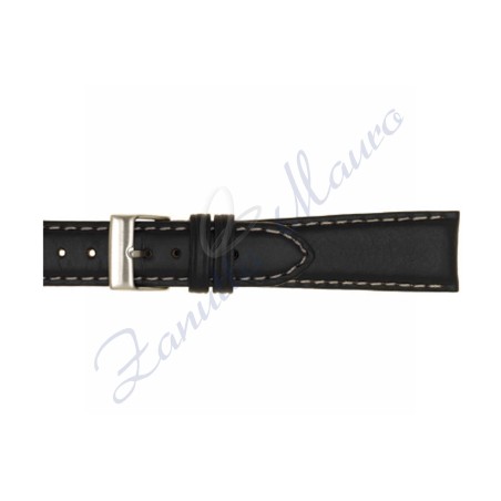 Cinturino 872 in cuoio anticato 20x16 colore nero