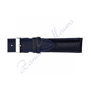 Cinturino 664 in cuoio vegetale 20x18 colore blu scuro