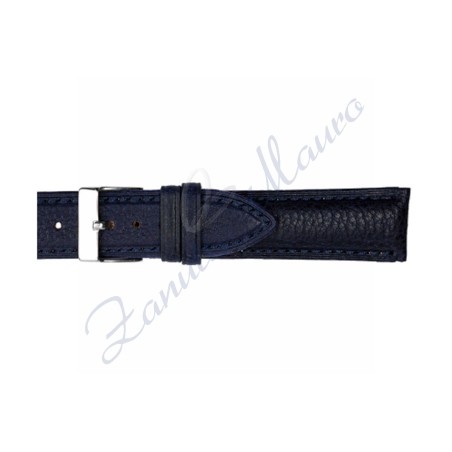 Cinturino 664 in cuoio vegetale 22x18 colore blu scuro