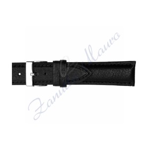 Cinturino 664 in cuoio vegetale 22x18 colore nero