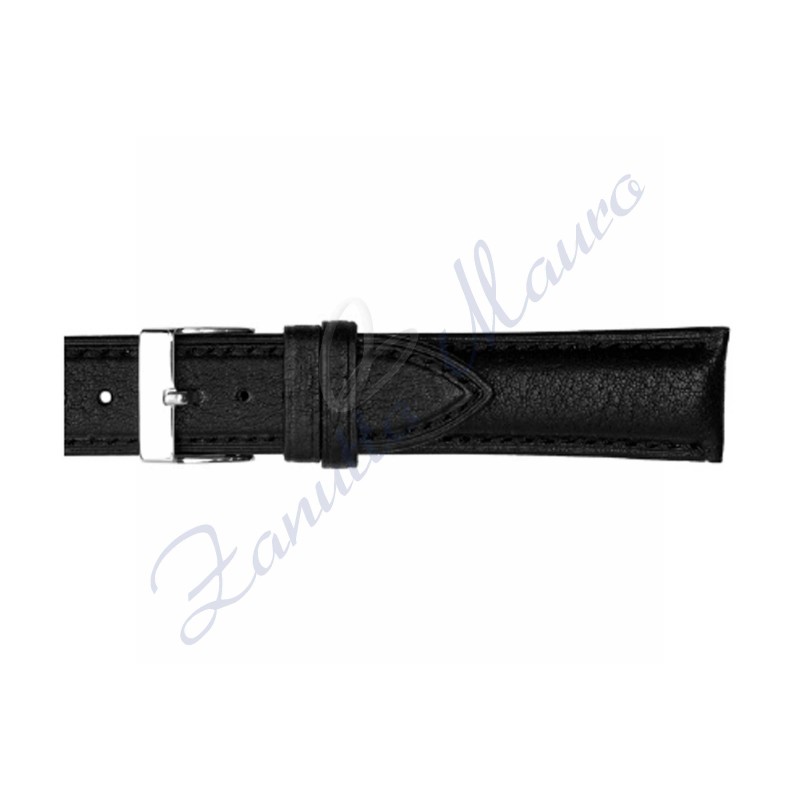 Cinturino 664 in cuoio vegetale 22x18 colore nero