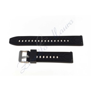 Cinturino JD095 in silicone ansa mm 18 colore nero