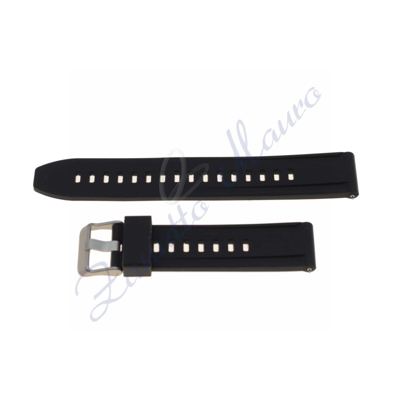 Cinturino JD095 in silicone ansa mm 20 colore nero