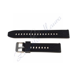 Cinturino JD095 in silicone ansa mm 20 colore nero