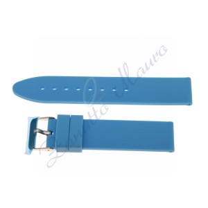 Cinturino in gomma S/046 ansa mm 24 azzurro