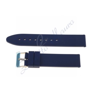 Cinturino in gomma S/046 ansa mm 24 blu