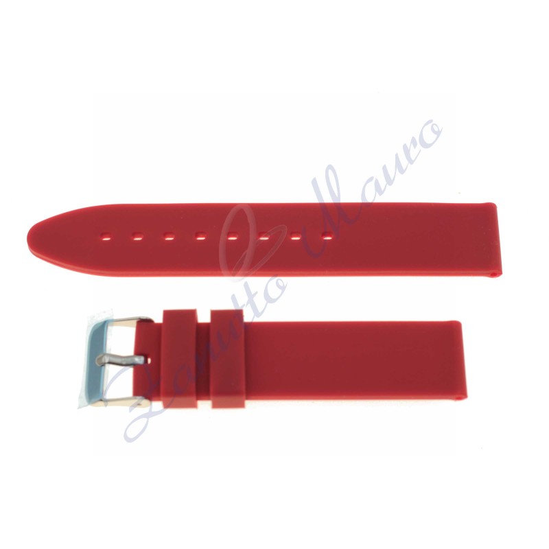 Cinturino in gomma S/046 ansa mm 22 bordeaux