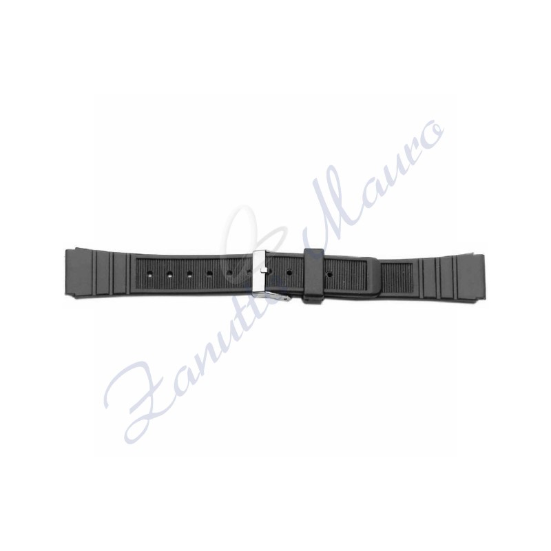 Cinturino 777  in PVC nero ansa mm 20