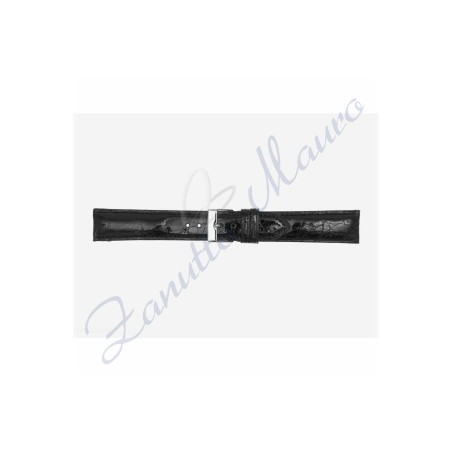 Cinturino in vera pelle coccodrillo 630 ansa mm 20x18 colore nero