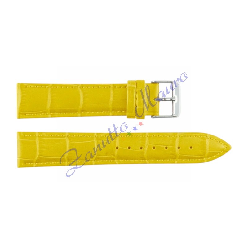 Cinturino stampa cocco 1306 colore giallo ansa mm 18