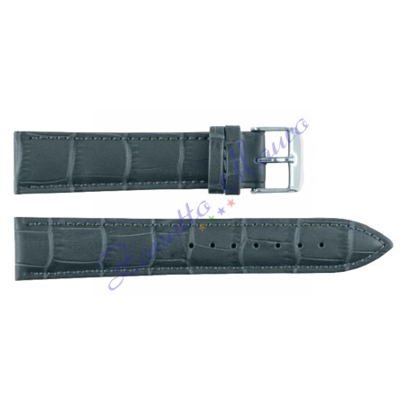 Cinturino stampa cocco 1306 colore grigio scuro ansa mm 20