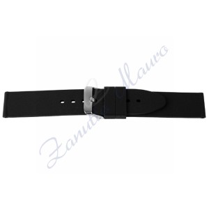 Cinturino 387/QR in silicone soft touch  mm 22 easy pin colore nero