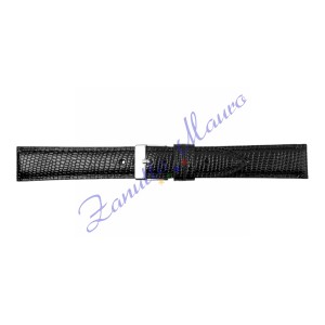 Cinturino 692 in pelle stampa lucertola iguana 12x10 colore nero