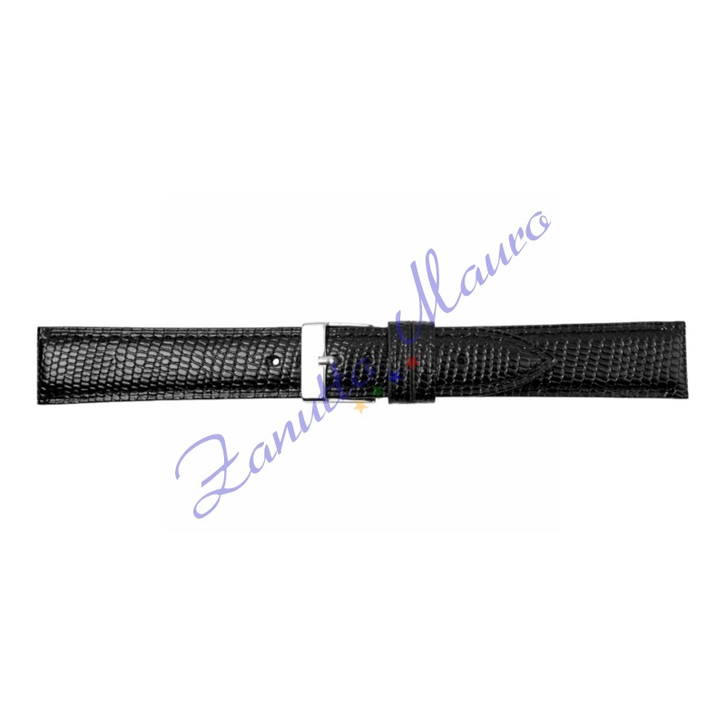 Cinturino 692 in pelle stampa lucertola iguana 12x10 colore nero