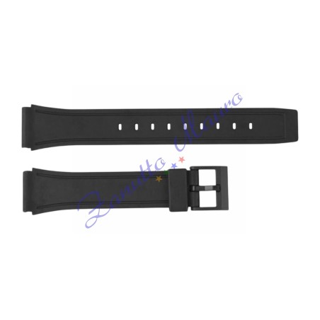 Cinturino in gomma tipo Casio 6089 con fibbia in plastica ansa mm 18