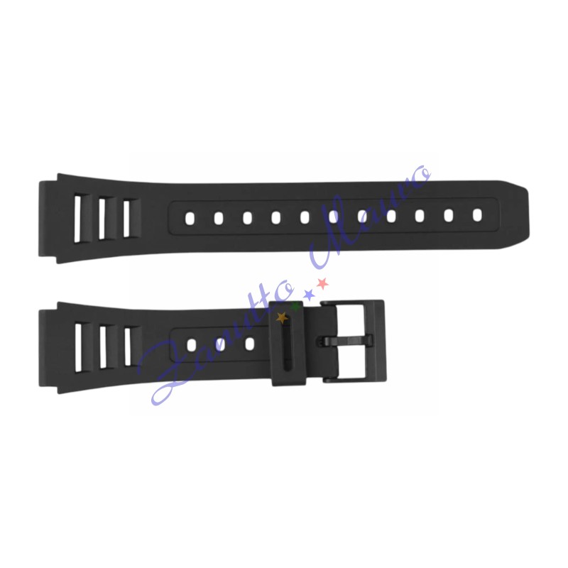 Cinturino in gomma tipo Casio 3125 con fibbia in plastica ansa mm 20
