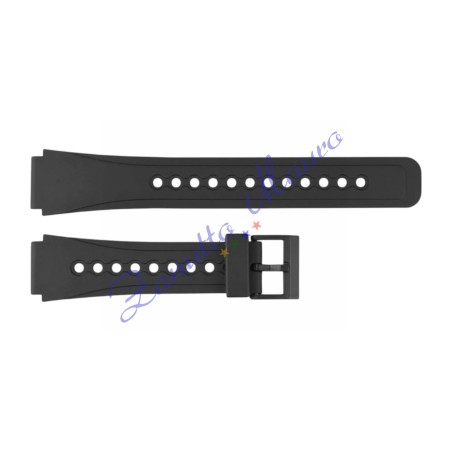 Cinturino in gomma tipo Casio 3120 con fibbia in plastica ansa mm 18