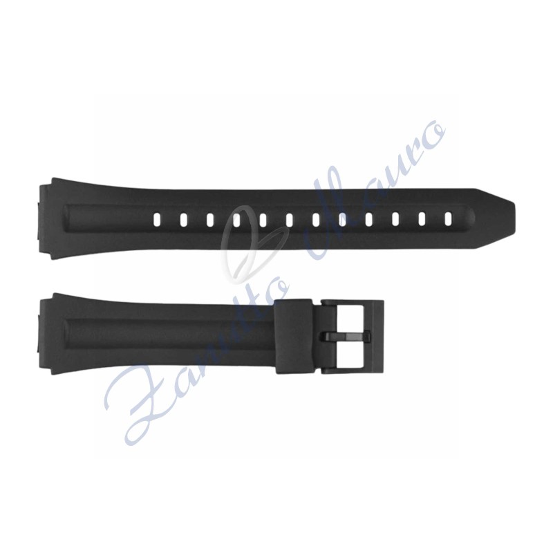 Cinturino in gomma tipo Casio 3107 con fibbia in plastica ansa mm 18