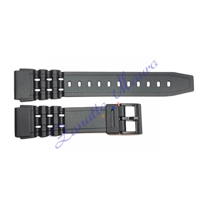 Cinturino in gomma tipo Casio 1817 con fibbia in plastica ansa mm 20