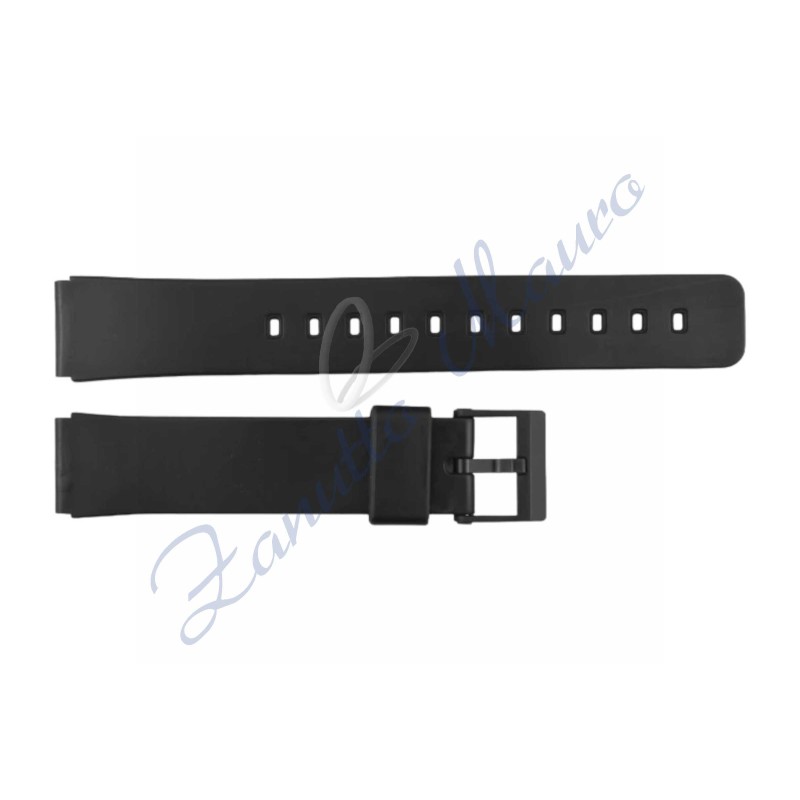 Cinturino in gomma tipo Casio 206P2 con fibbia in plastica ansa mm 16