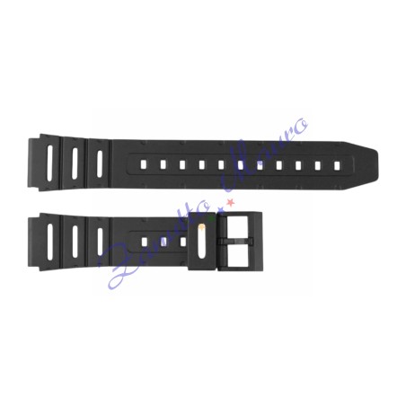 Cinturino in gomma tipo Casio 9725 con fibbia in plastica ansa mm 20