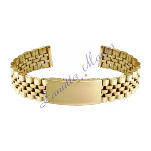 Bracciale GD7030 in acciaio dorato ansa mm 14