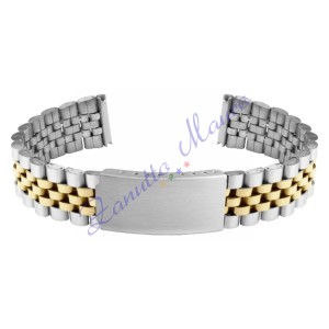 Bracciale GD7030 in acciaio bicolore gold ansa mm 10